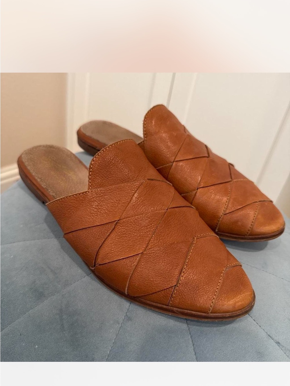 Seychelles Places To Go II Mule Woven Leather Mules Brown